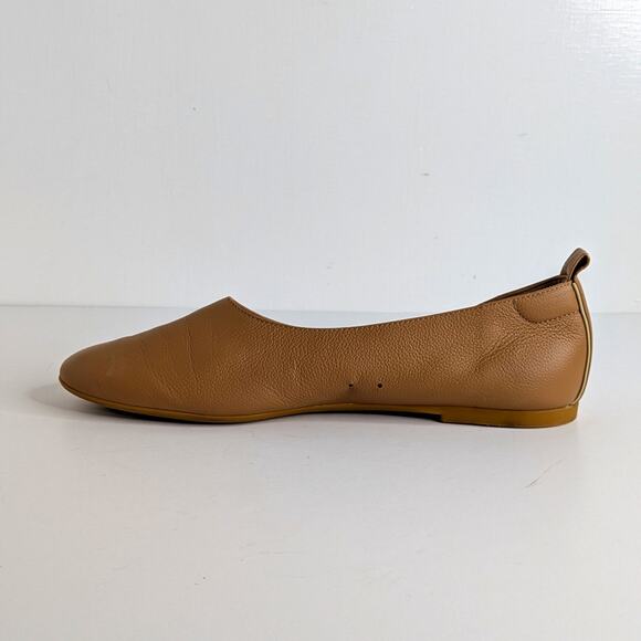 Everlane Shoes Day Glove Womens 8.5* Tan Flats Slip On Leather Rubber Sole - Picture 5 of 13